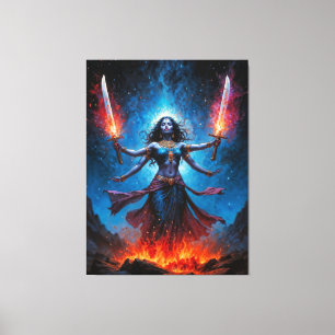 Impressão Em Tela Kali Ascendente