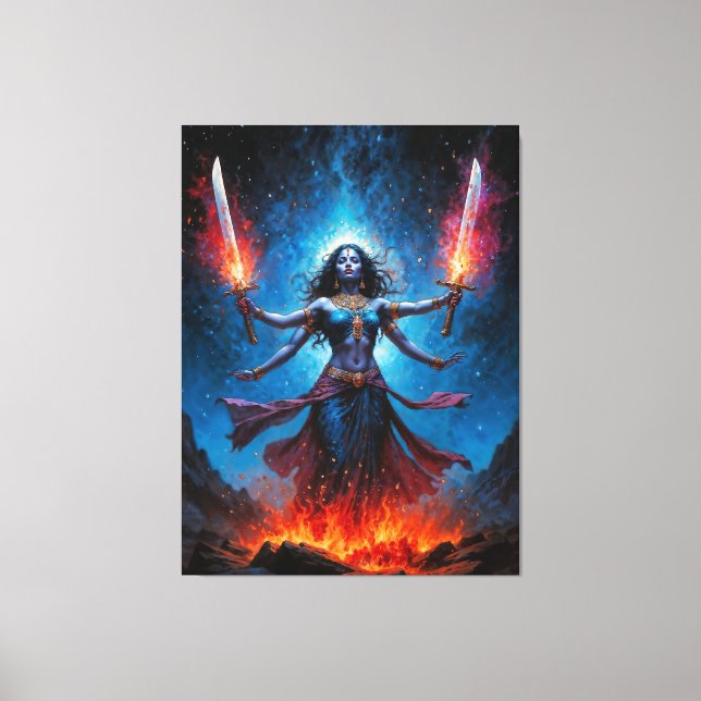 Impressão Em Tela Kali Ascendente (Frente)