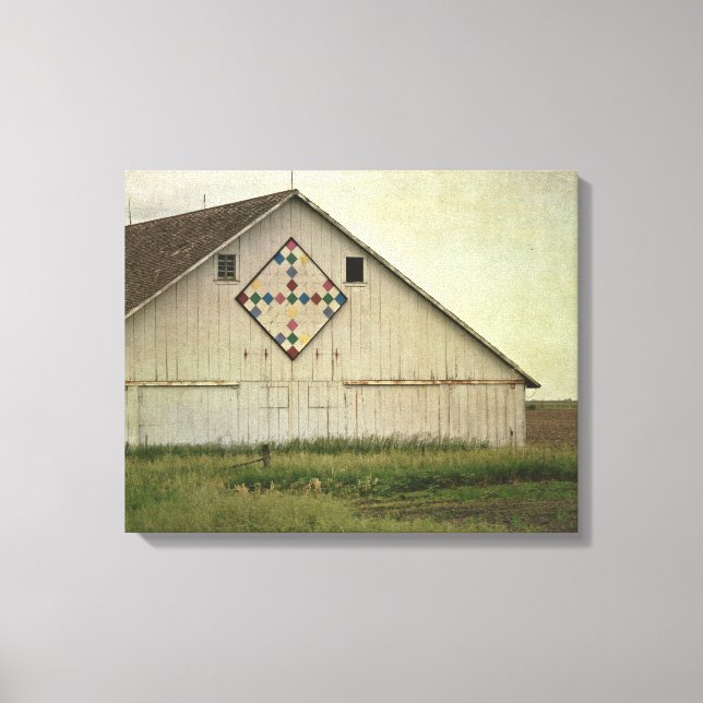 Impressão Em Tela Kalona Barn Quilt (Frente)