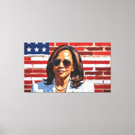 IMPRESSÃO EM TELA KAMALA HARRIS