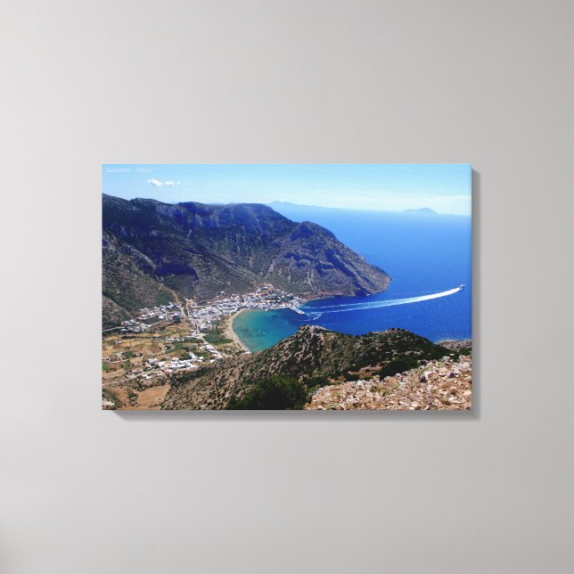 Impressão Em Tela Kamares - Sifnos (Frente)