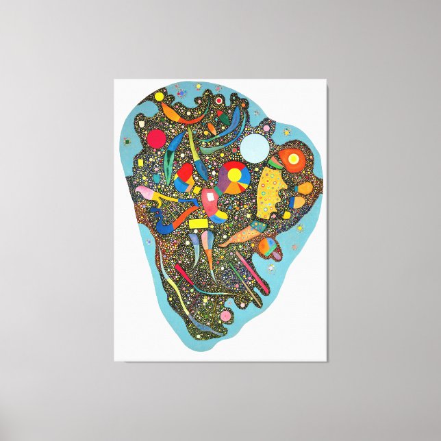 IMPRESSÃO EM TELA KANDINSKY - ACUMULAÇÃO ORDENADA - 1938 - (Frente)