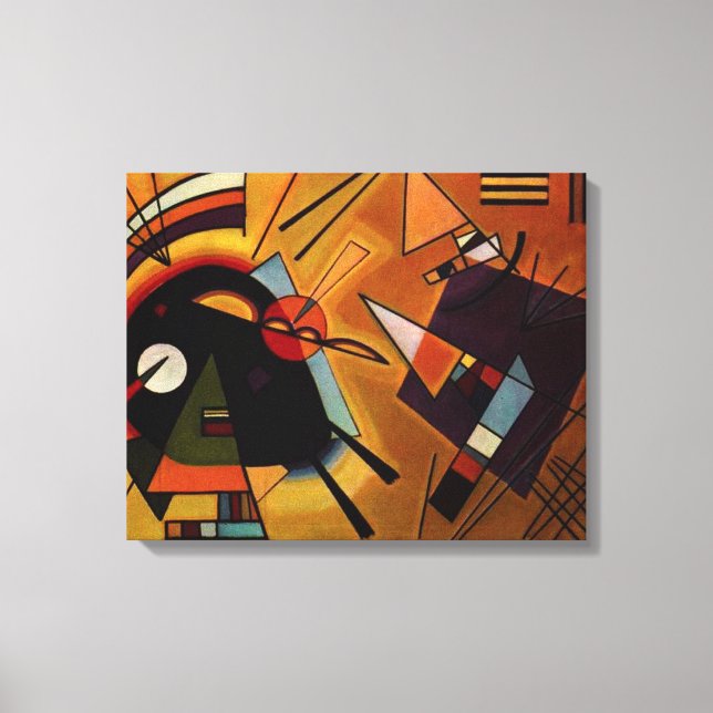 Impressão Em Tela Kandinsky Black and Violet (Frente)