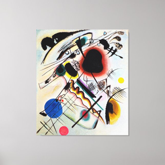 Impressão Em Tela KANDINSKY - BLACK SPOT - 1921 - Bauhaus - (Frente)