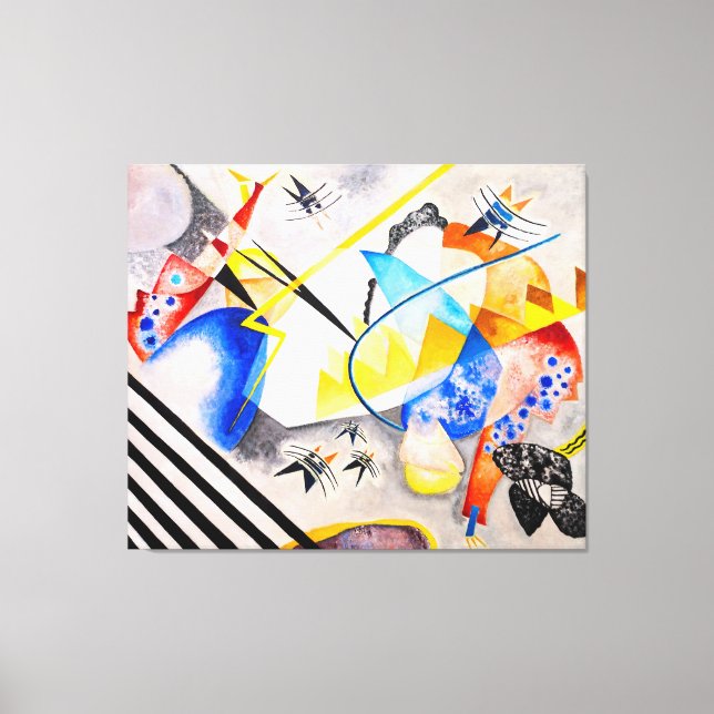 Impressão Em Tela KANDINSKY - CENTRO BRANCO - 1921 - Bauhaus - (Frente)