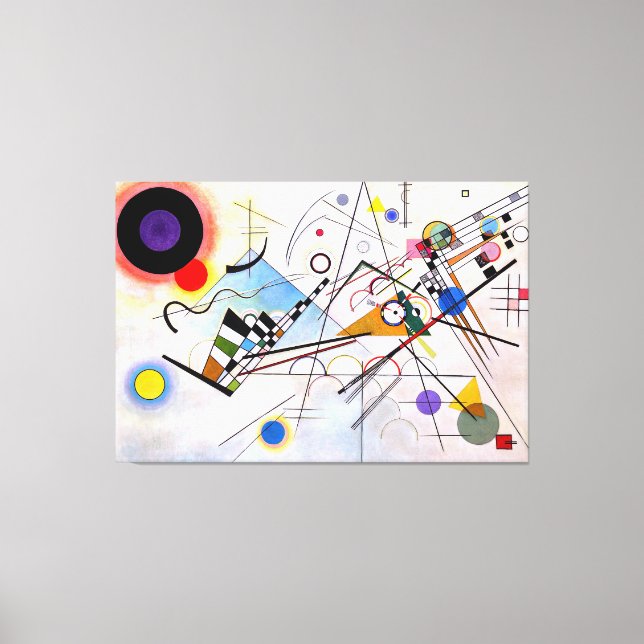 Impressão Em Tela KANDINSKY - COMPOSIÇÃO VIII - 1923 - Bauhaus - (Frente)