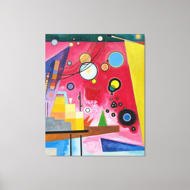 Impressão Em Tela KANDINSKY - HEAVY RED (Schweres Rot) - 1924 - (Frente)