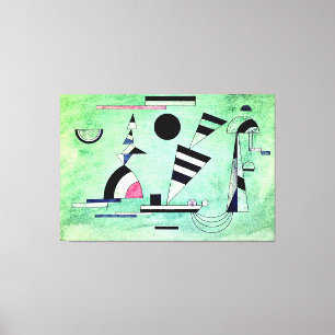 Impressão Em Tela Kandinsky - Imerso no trabalho de arte Verde, popu