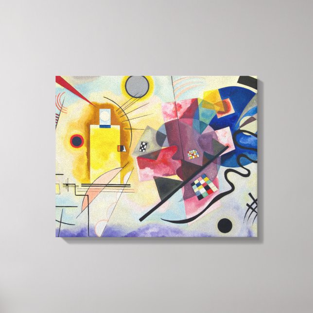 Impressão Em Tela Kandinsky - Jaune Rouge Bleu (Frente)