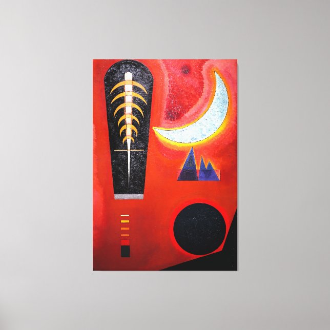 Impressão Em Tela KANDINSKY - LOOSE IN RED (Perderes im Rot) - 1925  (Frente)