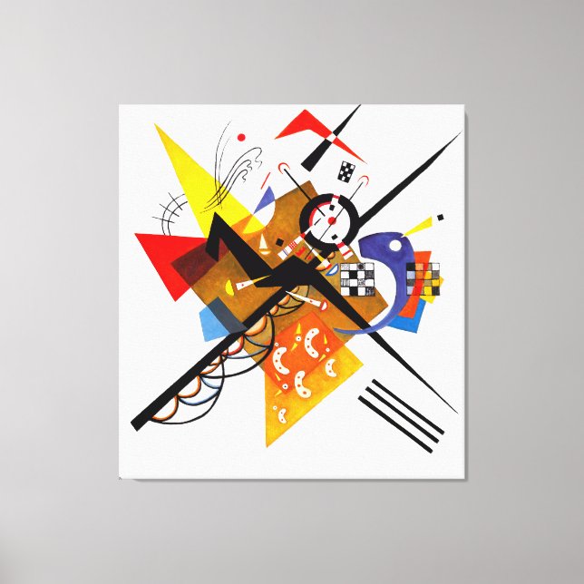 Impressão Em Tela KANDINSKY - ON WHITE II -1923 - Bauhaus (Frente)