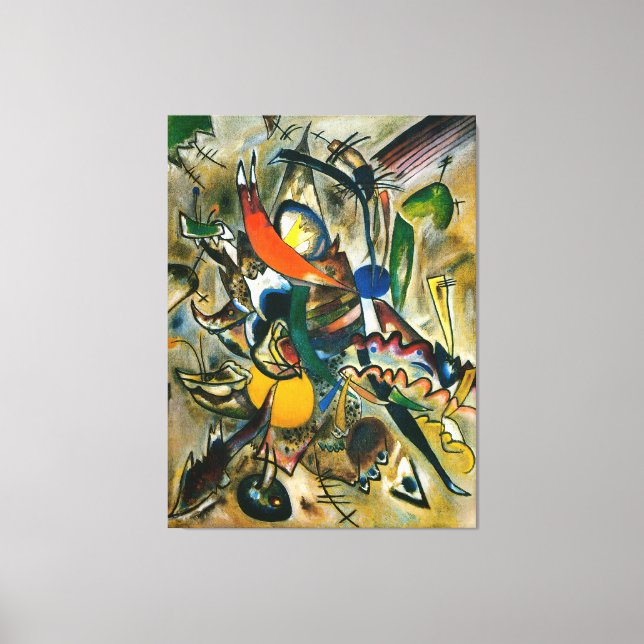 Impressão Em Tela KANDINSKY - PINTURA COM PONTOS - 1919 - abstrato- (Frente)