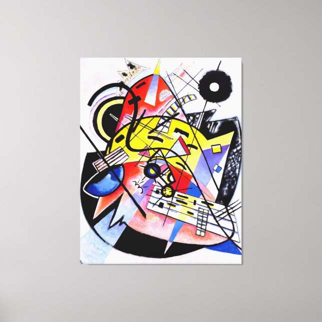 Impressão Em Tela KANDINSKY - PONTO BRANCO - 1923 - Bauhaus - (Frente)