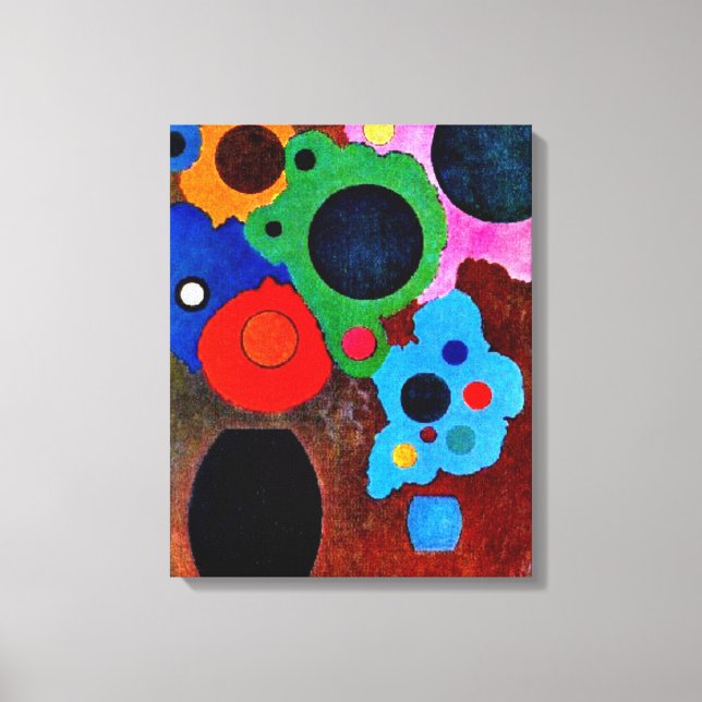Impressão Em Tela Kandinsky - Preto Crescente, (Frente)
