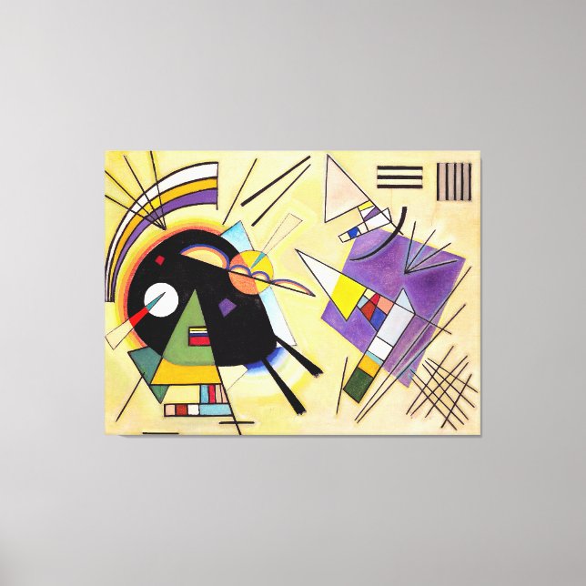 Impressão Em Tela KANDINSKY - PRETO E VIOLETA - 1923 - Bauhaus - (Frente)