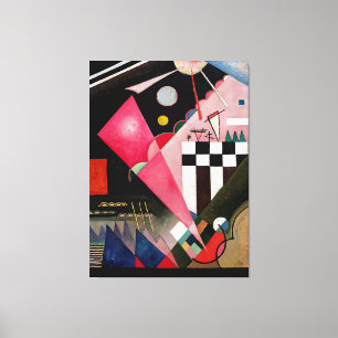 Impressão Em Tela KANDINSKY - TINTA DE CALMA (Scharfruhiges Rosa) -