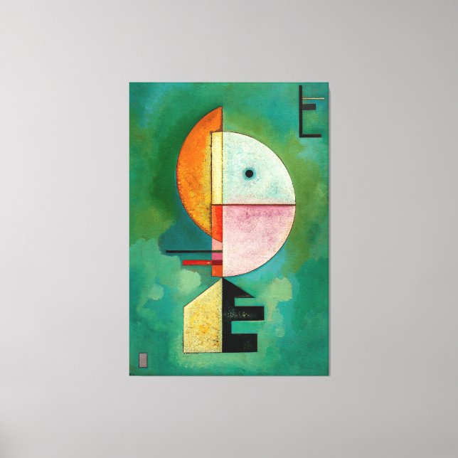 Impressão Em Tela KANDINSKY - UPWARD (Empor) - 1929 - Bauhaus - (Frente)