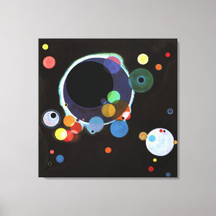 Impressão Em Tela Kandinsky - Vários Círculos