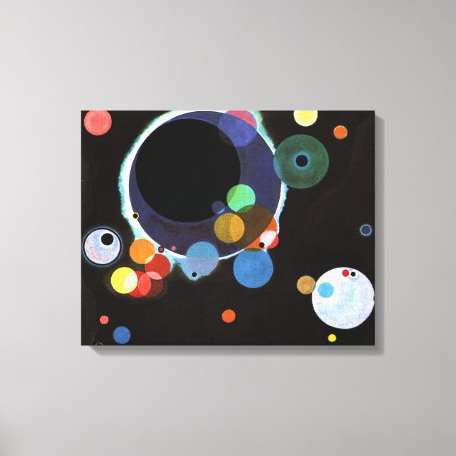 Impressão Em Tela Kandinsky - Vários Círculos (Frente)