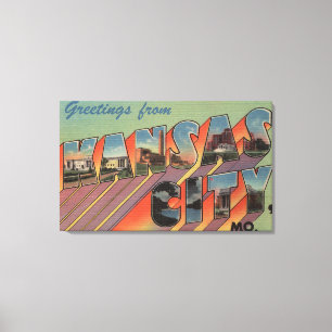 Impressão Em Tela Kansas City, Missouri - grandes cenas da letra