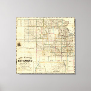 Impressão Em Tela Kansas e as minas Dourados