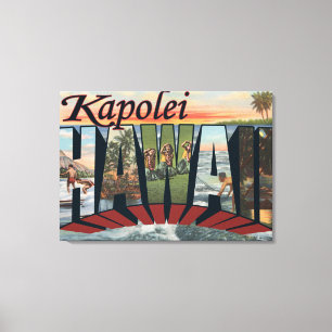 Impressão Em Tela Kapolei, Havaí - grandes cenas da letra