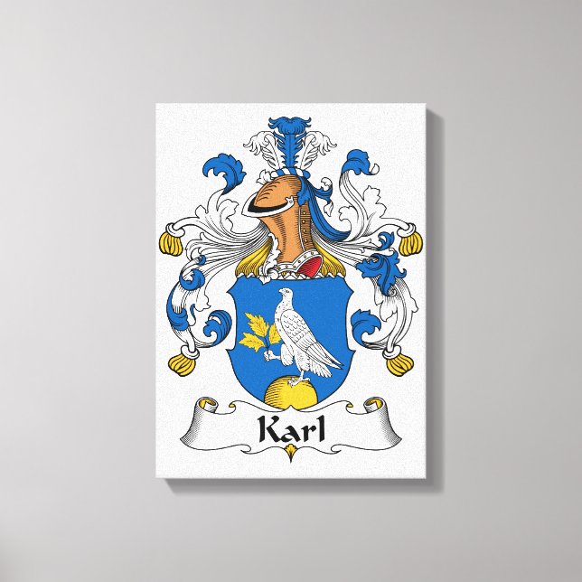 Impressão Em Tela Karl Family Crest (Frente)