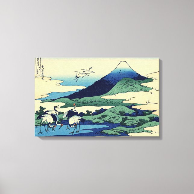 Impressão Em Tela Katsushika Hokusai - Umegawa na província de Sagam (Frente)