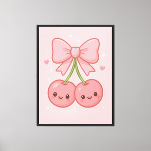 Impressão Em Tela ✨ Kawaii - Arte de Muro de Arco Rosa - Bonita Esté