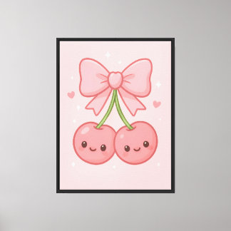 Impressão Em Tela ✨ Kawaii - Arte de Muro de Arco Rosa - Bonita Esté