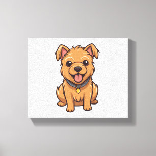 Impressão Em Tela Kawaii, australiano Terrier Puppy