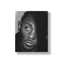 Kendrick Lamar | Pintura de Retrato Preto e Branco