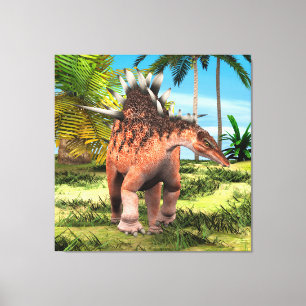 Impressão Em Tela Kentrosaurus Dinossauro Selva Arte Pré-Histórica