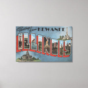 Impressão Em Tela Kewanee, Illinois - grandes cenas da letra