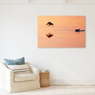 Impressão Em Tela Key West Birds Voando Sunset Florida Keys