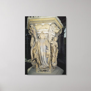 Impressão Em Tela King David flanqueado por Moisés e Jeremiah