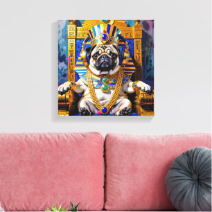 IMPRESSÃO EM TELA KING TUT-PUG