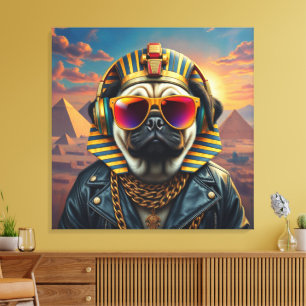 IMPRESSÃO EM TELA KING TUT PUG COOL 7