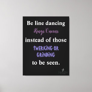 Impressão Em Tela Kings/Queens de Dança de Linha I