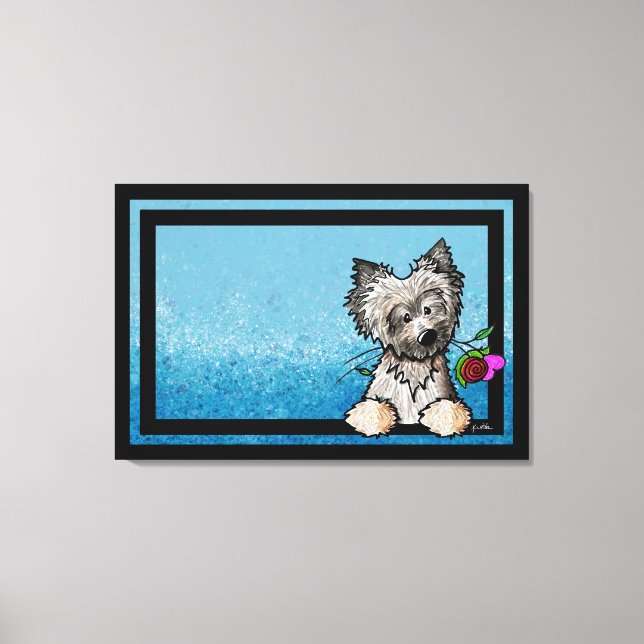 Impressão Em Tela KiniArt Ash Cairn Terrier Art (Frente)