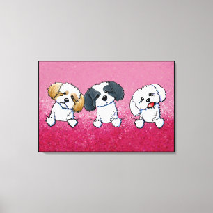Impressão Em Tela KiniArt Shih Tzu