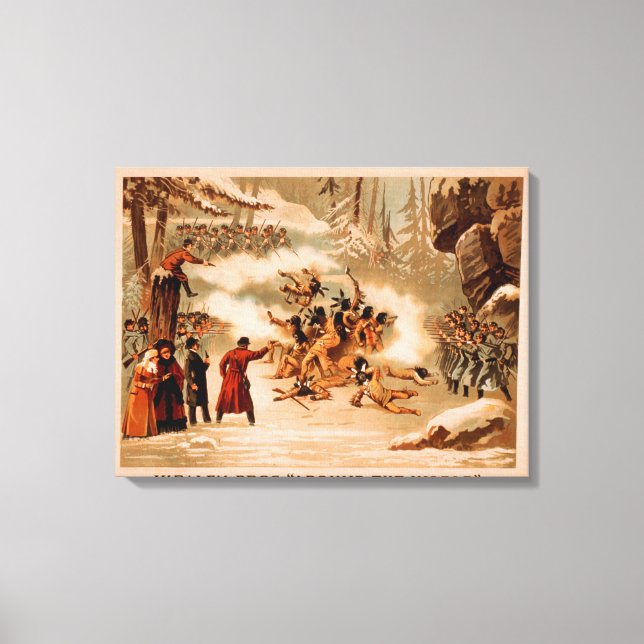 Impressão Em Tela Kiralfy "Pelo Mundo": O Massacre da Índia (Frente)