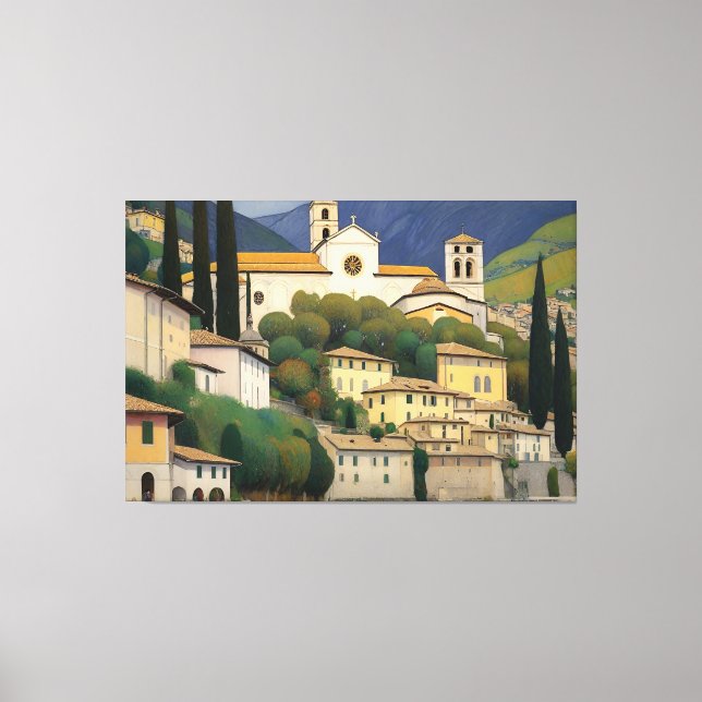 Impressão Em Tela Kirche Cassone Gustav Klimt Pintando Serene (Frente)