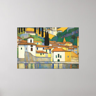 Impressão Em Tela Kirche Cassone Gustav Klimt Pintura Paisagem