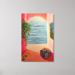 Impressão Em Tela Kitty on the Coast