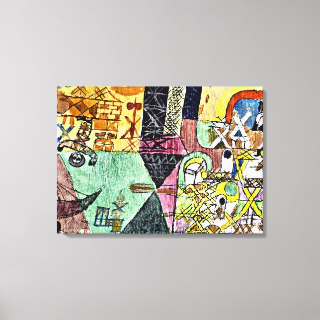 Impressão Em Tela Klee - Artistas Asiáticos (Frente)