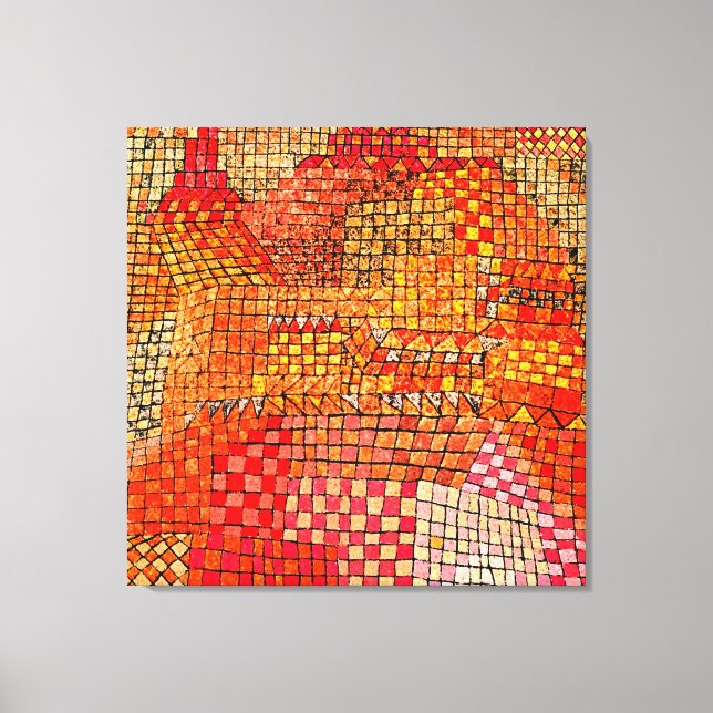 Impressão Em Tela Klee - Castelo da Cidade Kr. (Frente)