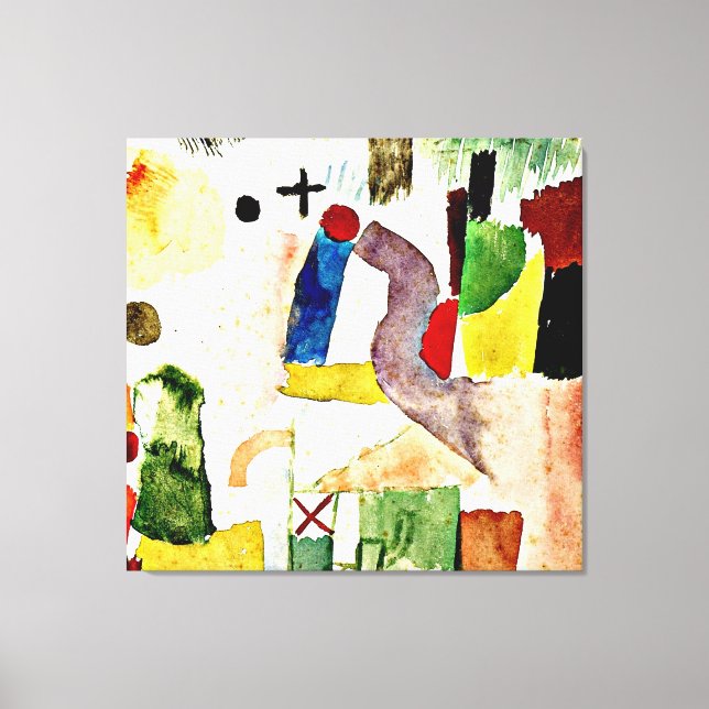 Impressão Em Tela Klee - Cores de Água Patéticas (Frente)