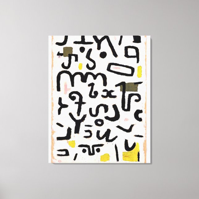 Impressão Em Tela Klee - Gesetz, abstrato art (Frente)