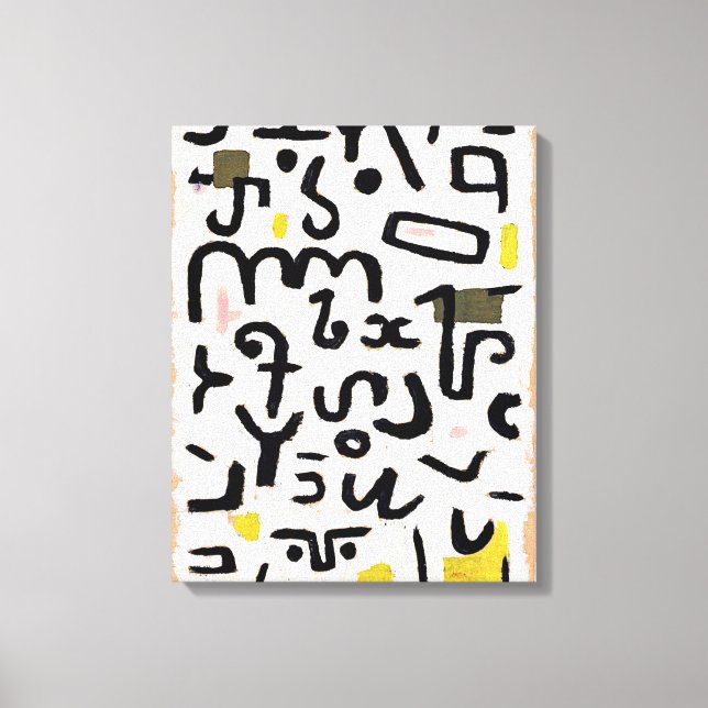 Impressão Em Tela Klee - Gesetz, abstrato art (Frente)